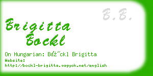 brigitta bockl business card